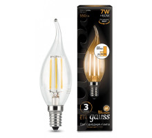 Лампа светодиодная Gauss LED Filament Candle tailed E14 7Вт 2700K 104801107-S