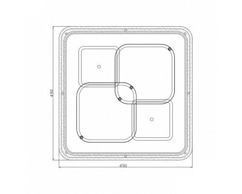 Накладной светильник Escada Module 10235/4LED SQUARE