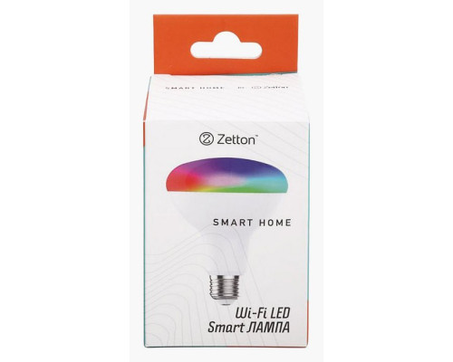 Лампа светодиодная с управлением через Wi-Fi Zetton Smart Wi-Fi Bulb E27 8Вт 6500K ZTSHLBRGBCWE274RU