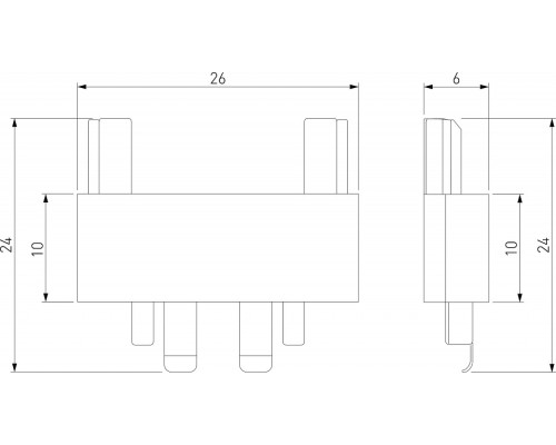 Соединитель линейный для треков Elektrostandard Flat Magnetic a063739