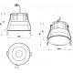 Встраиваемый светильник iLedex Mars 212-12W-D95-4000K-24DG-BK