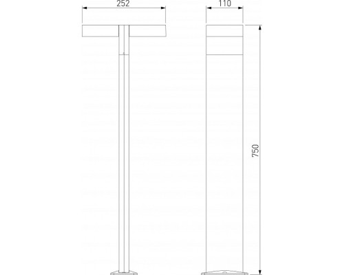 Наземный высокий светильник Elektrostandard Twin a064383