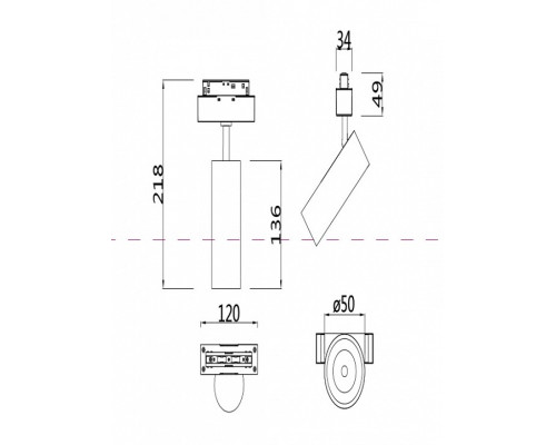 Светильник на штанге Maytoni Focus LED TR019-2-10W3K-B