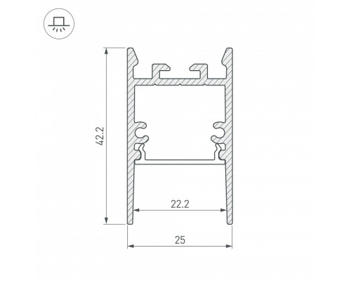 Профиль накладной Arlight SL-COMFORT 046934