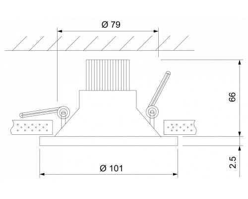 Встраиваемый светильник Elektrostandard 15267/LED a055722