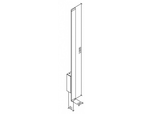 Накладной светильник DesignLed L-Cross LWA0168S-BL-WW