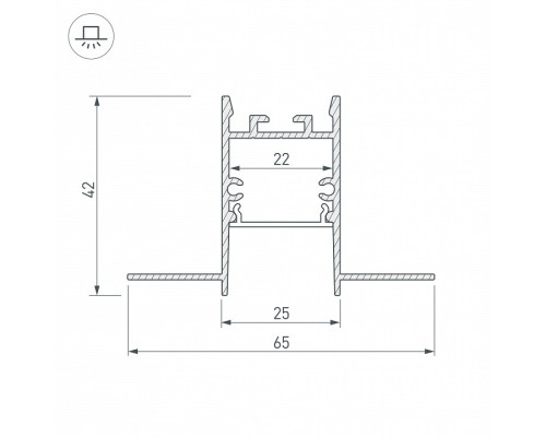 Профиль встраиваемый Arlight SL-COMFORT 033275