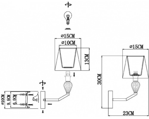 Бра EVOLUCE Balnea SLE1116-101-01