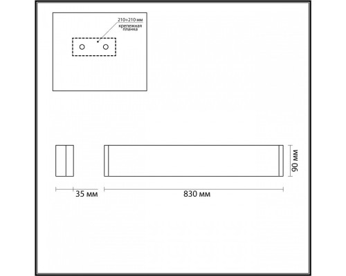 Накладной светильник Odeon Light Framant 4293/30WL