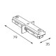 Соединитель линейный для треков Italline WSO WSO 78 black