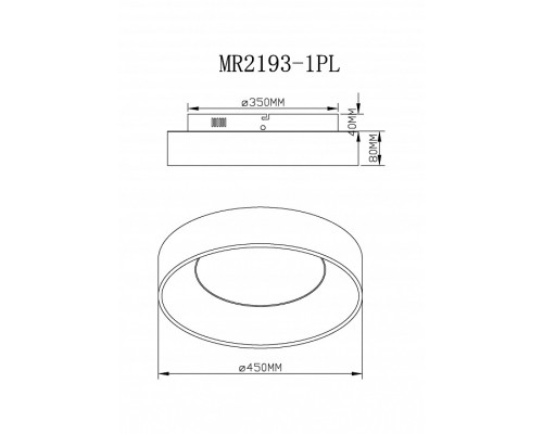 Накладной светильник MyFar Shannon MR2193-1PL