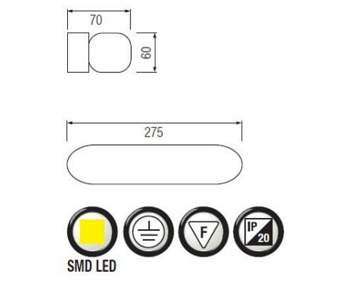 Накладной светильник Horoz Electric HL855 HRZ00000423