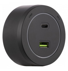 Розетка USB и type C на треке Arte Milano Am-track-sockets-39 399731TS/USB-Type-C Black