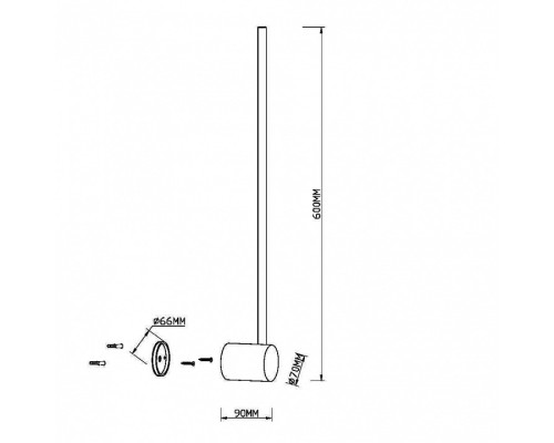 Бра Maytoni Light stick MOD237WL-L6B3K