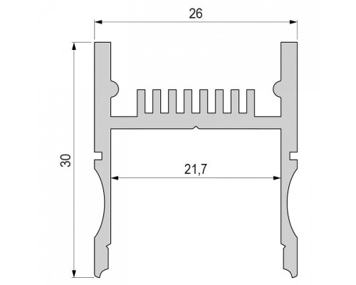 Профиль накладной Deko-Light AH-01-20 970262