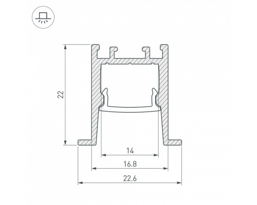 Профиль встраиваемый Arlight SL-COMFORT 031771