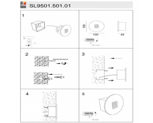 Встраиваемый светильник ST-Luce Visano SL9501.501.01