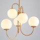 Люстра на штанге Imperiumloft Gooseneck Pelle Chandelier 40.2347